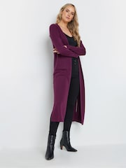 Long Tall Sally Purple Midaxi Cashmillon Cardigan - Image 2 of 5
