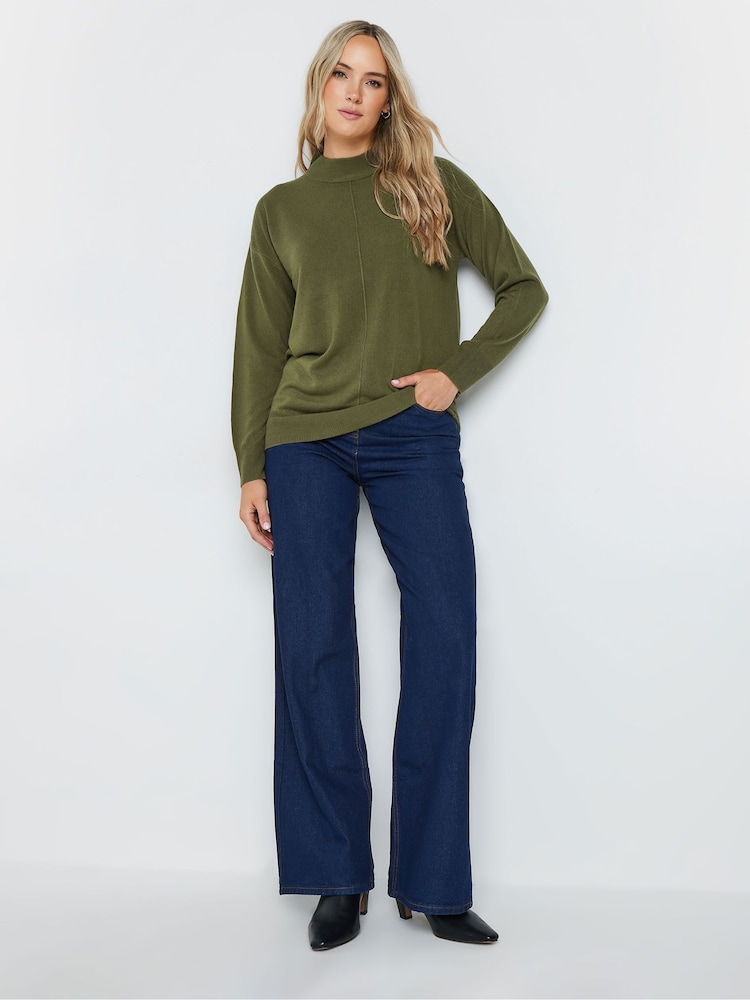 Зеленый - джемпер с водолазкой Long Tall Sally - Изображение 2 из 5