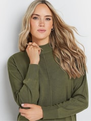 Зеленый - джемпер с водолазкой Long Tall Sally - Изображение 4 из 5