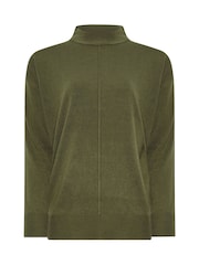 Зеленый - джемпер с водолазкой Long Tall Sally - Изображение 5 из 5