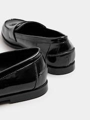 Long Tall Sally Black Patent Loafers - Image 3 of 5
