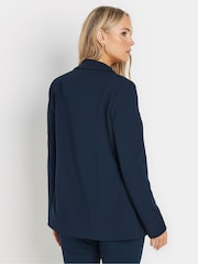 Long Tall Sally Blue Stretch Tailored Blazer - Image 2 of 9