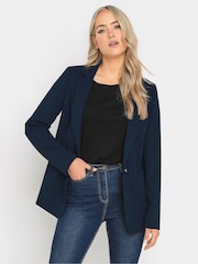 Long Tall Sally Blue Stretch Tailored Blazer - Image 4 of 9