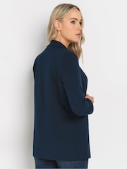Long Tall Sally Blue Stretch Tailored Blazer - Image 5 of 9