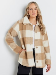Long Tall Sally Natural Check Fleece - Image 2 of 7