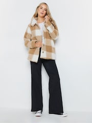 Long Tall Sally Natural Check Fleece - Image 3 of 7