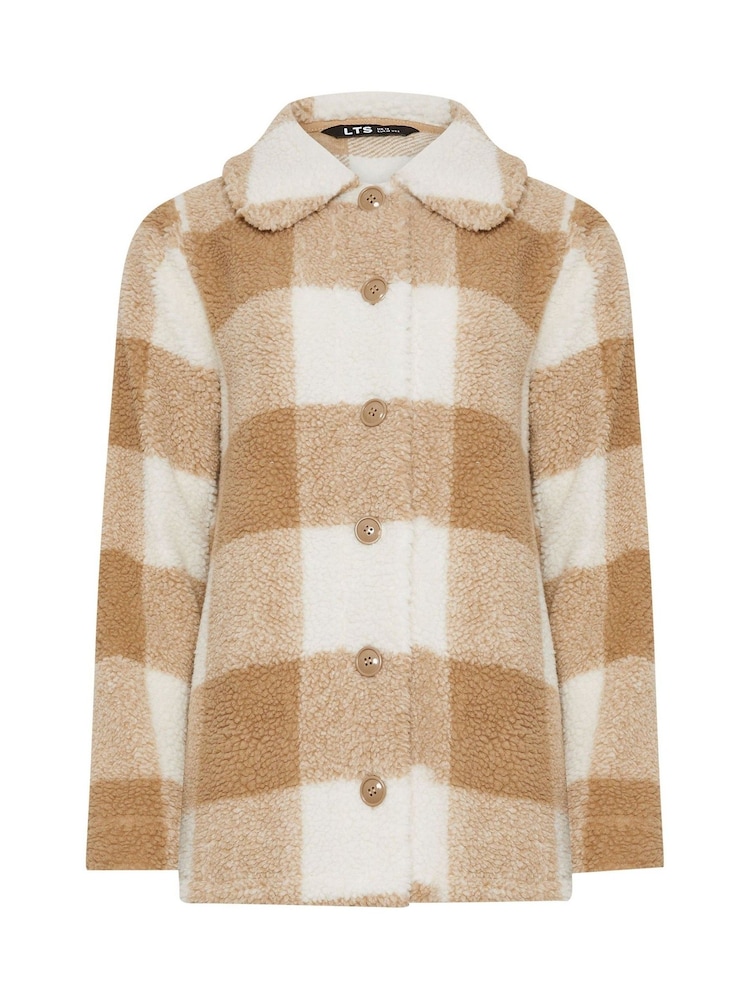 Long Tall Sally Natural Check Fleece - Image 7 of 7