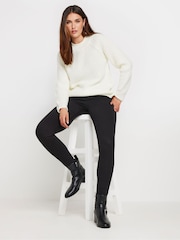 Long Tall Sally Cream Basic Acrylic Jumper - Image 4 of 4
