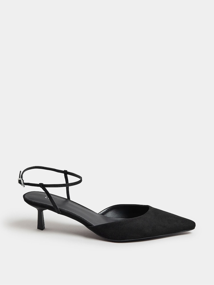 Long Tall Sally Black Two Part Closed Toe Mid Point Shoes - Image 2 of 5