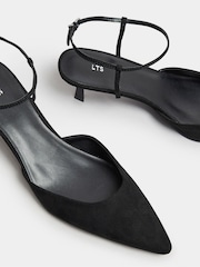 Long Tall Sally Black Two Part Closed Toe Mid Point Shoes - Image 4 of 5