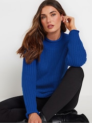 Long Tall Sally Blue Basic Acrylic Jumper - Image 1 of 4