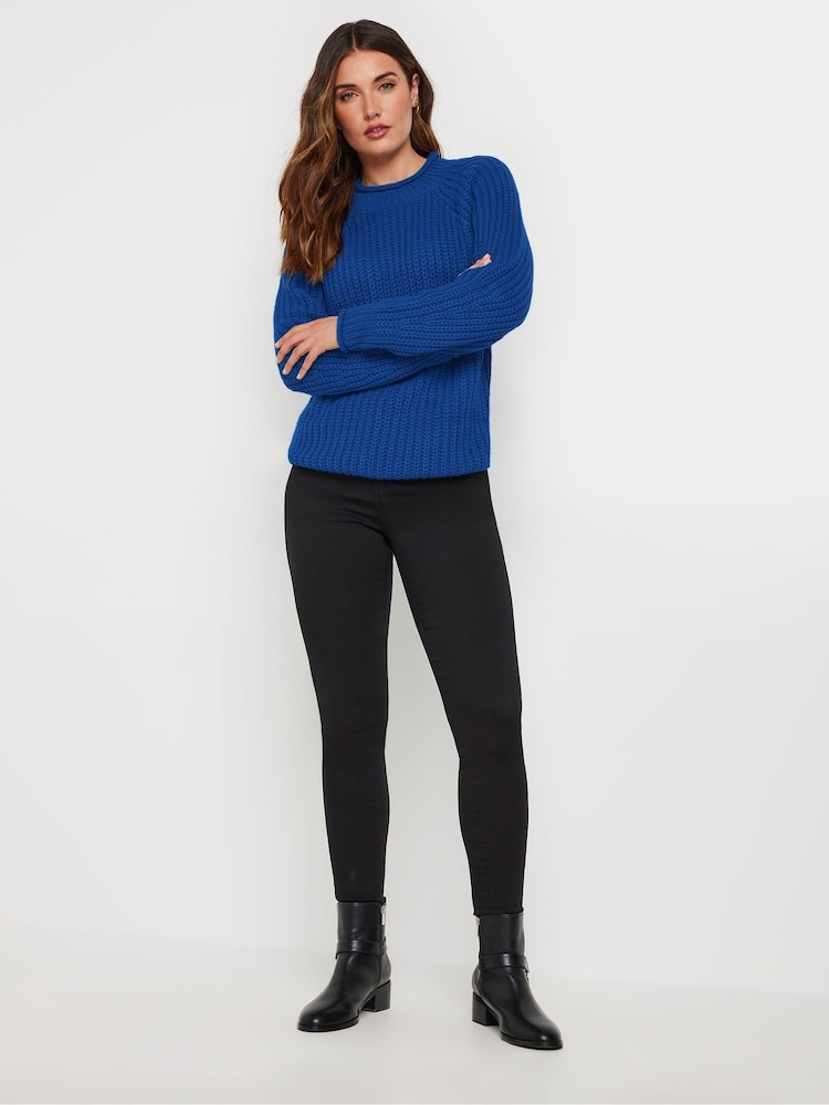 Long Tall Sally Blue Basic Acrylic Jumper - Image 2 of 4
