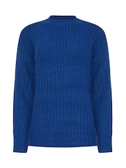Long Tall Sally Blue Basic Acrylic Jumper - Image 4 of 4