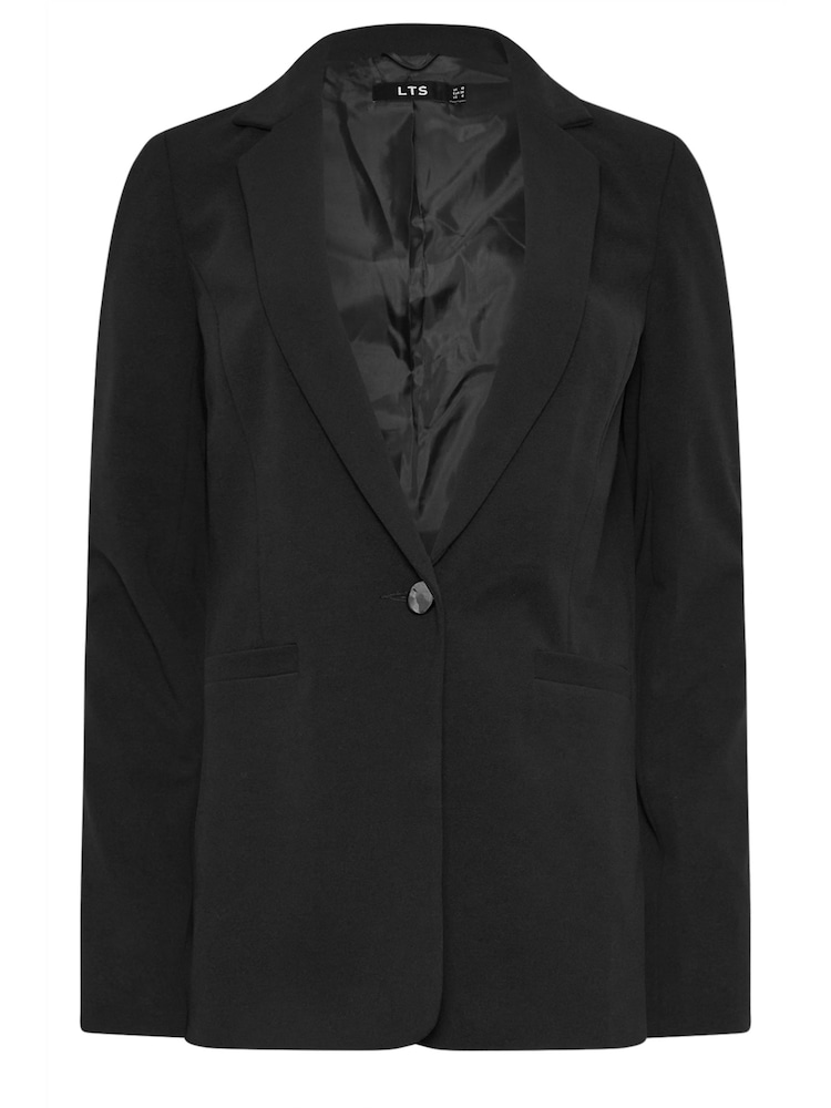 Long Tall Sally Black Stretch Tailored Blazer - Image 7 of 8
