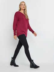 Long Tall Sally Pink V-Neck Jumper - Image 2 of 4