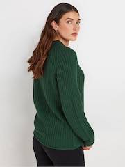 Long Tall Sally Green Basic Acrylic Jumper - Image 3 of 5