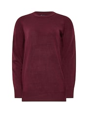 Long Tall Sally Red Crew Neck Cashmillon Jumper - Image 6 of 6