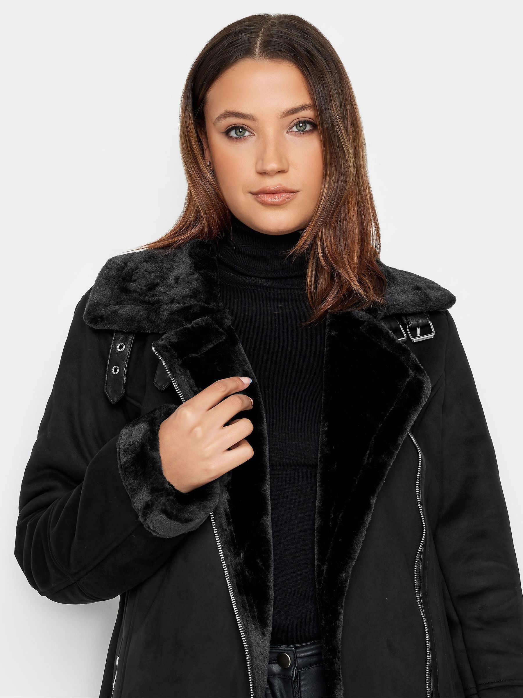 Black aviator jacket size 18 2025