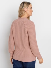 Long Tall Sally Pink Basic Acrylic Jumper - Image 3 of 4