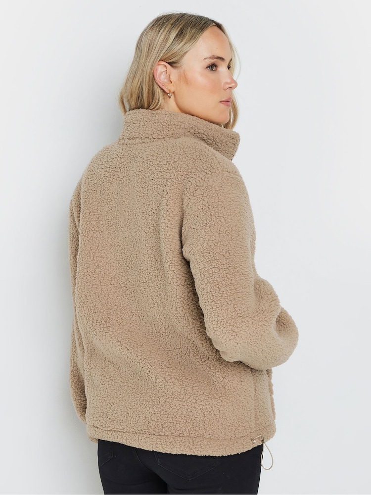 Long Tall Sally Natural Half Zip Fleece - Image 3 of 4