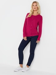 M&Co Pink Petite Button Cardigan - Image 2 of 5