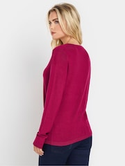 M&Co Pink Petite Button Cardigan - Image 3 of 5