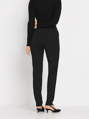 Long Tall Sally Black Tapered Button Trousers - Image 4 of 5