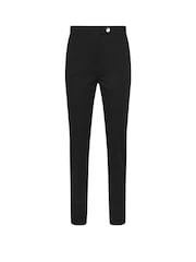 Long Tall Sally Black Tapered Button Trousers - Image 5 of 5