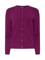 M&Co Purple Button Cardigan - Image 5 of 5