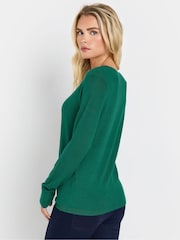 M&Co green Petite Button Cardigan - Image 3 of 5
