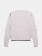 Mint Velvet Grey Shoulder Detail V-Neck Cardigan - Image 3 of 3