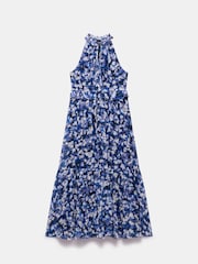 Mint Velvet Blue Abstract Print Maxi Dress - Image 3 of 4