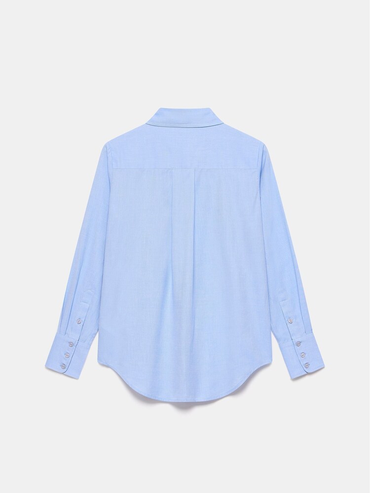 Mint Velvet Blue Pocket Detail Long Sleeved 100% Cotton Shirt - Image 4 of 4 Mint Velvet Blue Pocket Detail Long Sleeved 100% Cotton Shirt - Image 4 of 4