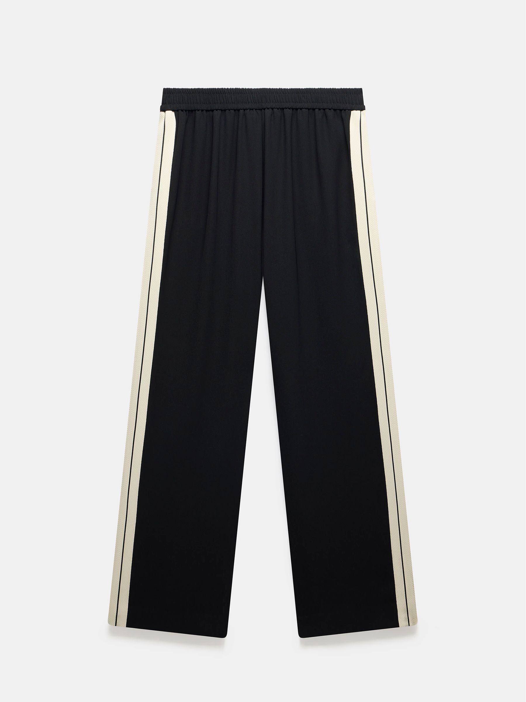 Buy Mint Velvet Black Side Stripe Wide Trousers from the Next UK online shop