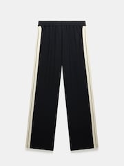 Mint Velvet Black Side Stripe Wide Trousers - Image 4 of 4