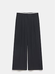 Mint Velvet Black Waist Detail Trousers - Image 4 of 6