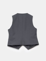 Mint Velvet Grey Fitted Waistcoat - Image 4 of 4