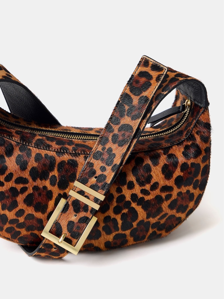 Mint Velvet Cream Animal Print Sling Bag - Image 2 of 2