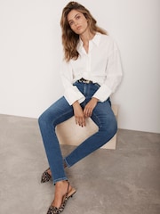 Mint Velvet Blue Skinny Jeans - Image 1 of 4