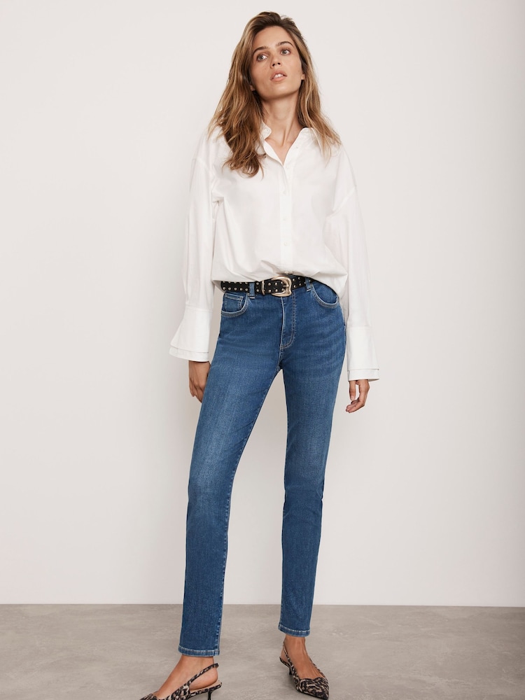 Mint Velvet Blue Skinny Jeans - Image 2 of 4