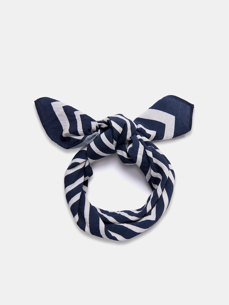Mint Velvet White Geometric Print Neck Scarf - Image 2 of 4 Mint Velvet White Geometric Print Neck Scarf - Image 2 of 4