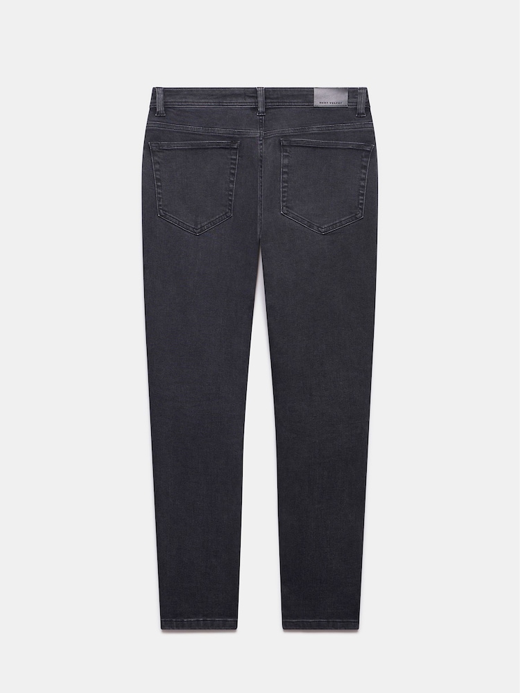Mint Velvet Black Washed Skinny Jeans - Image 4 of 4