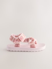 Pink Crochet Trekker Sandals - Image 2 of 5