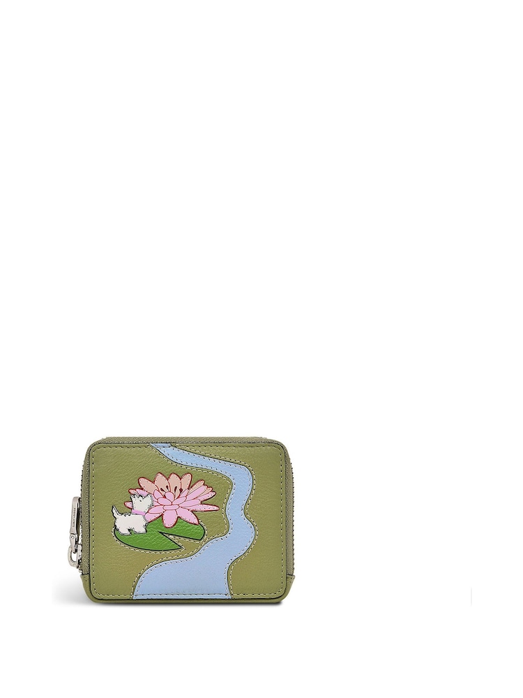 Radley London Small Green Into the Woods Ziptop Coin Purse - Image 1 of 3 Radley London Small Green Into the Woods Ziptop Coin Purse - Image 1 of 3
