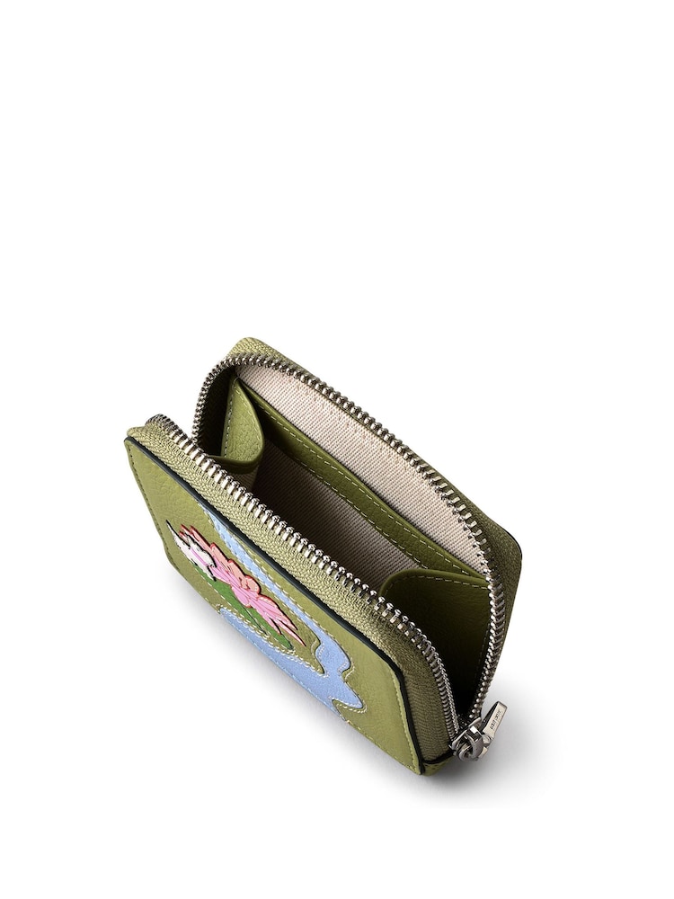 Radley London Small Green Into the Woods Ziptop Coin Purse - Image 3 of 3 Radley London Small Green Into the Woods Ziptop Coin Purse - Image 3 of 3
