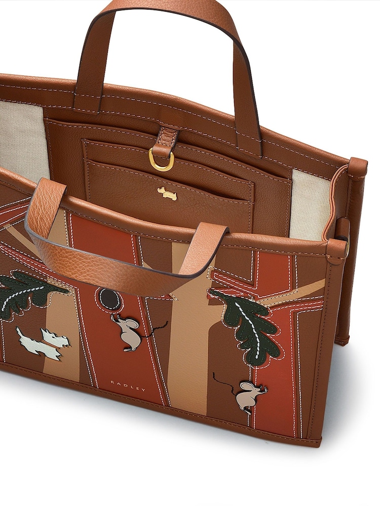 Radley London Autumn Medium Editions Ziptop Grab Brown Bag - Image 4 of 4