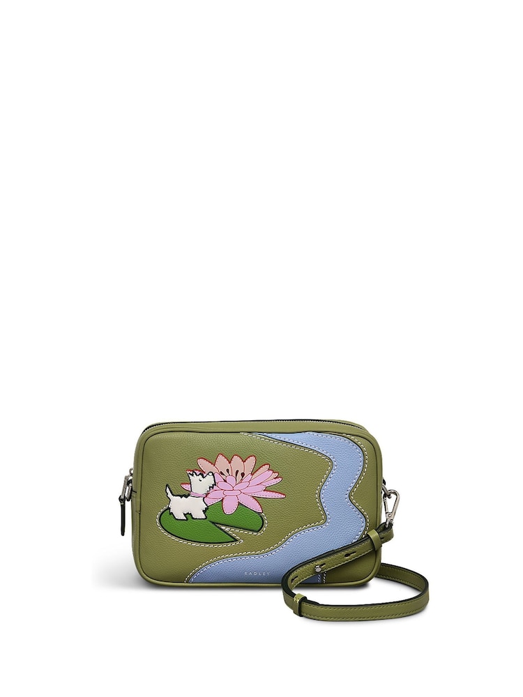 Radley London Small Green Into the Woods Ziptop Cross-Body Bag - Image 1 of 4