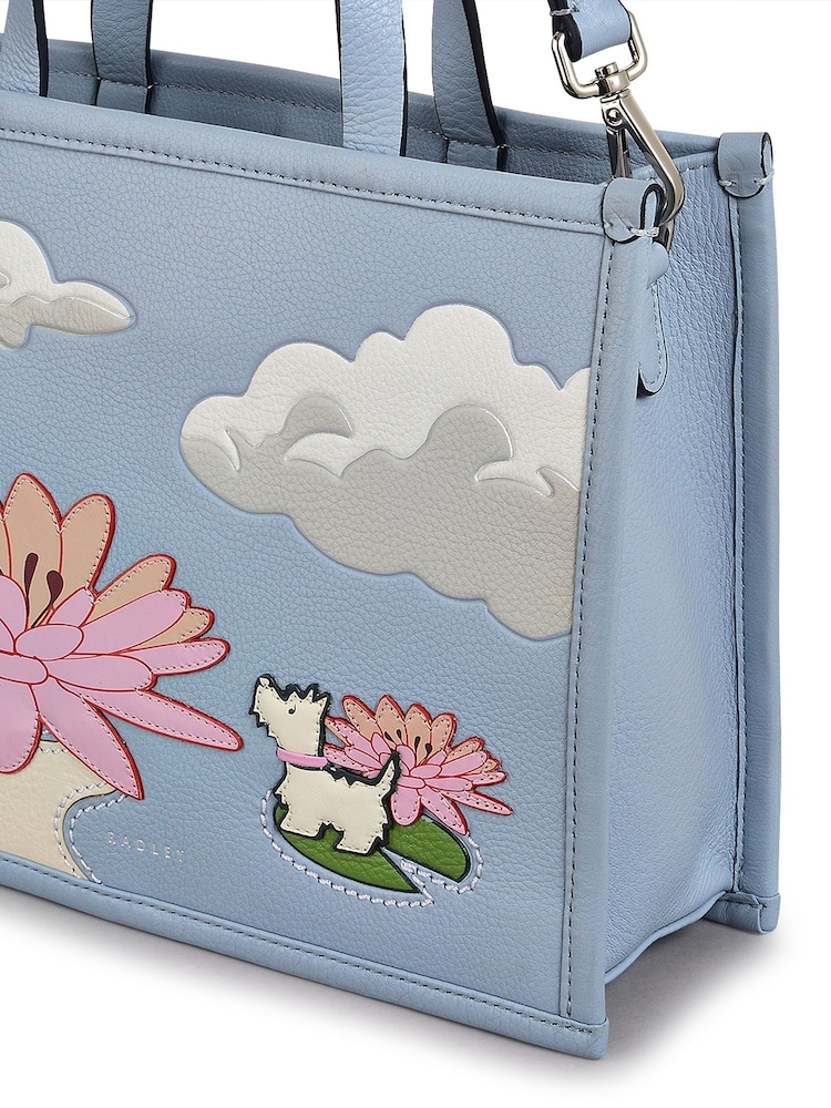 Radley London Medium Blue Into the Woods Ziptop Grab Bag - Image 4 of 4
