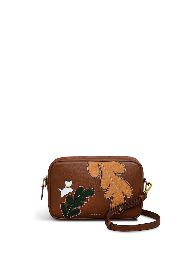 Radley London Small Autumn Editions Ziptop Cross-Body Brown Bag - Image 1 of 4