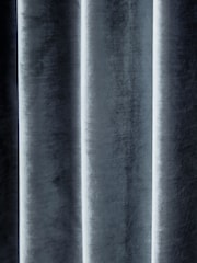 Laura Ashley Dark Seaspray Loretta Pencil Pleat Curtains - Image 4 of 4